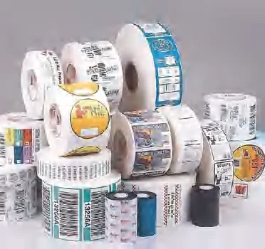 Printed self-adhesive labels on rolls / Etiquetas autoadhesivas impresas en rollos